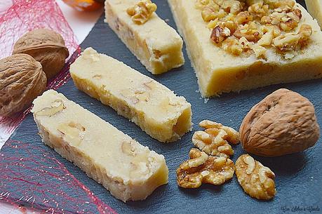 Turrón de nata nuez