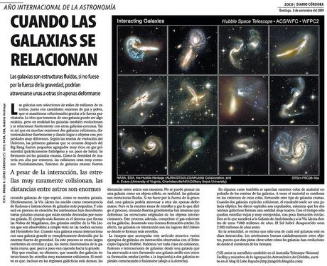 Zoco de Astronomía: Cuando las galaxias interaccionan