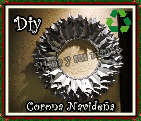 Diy. Como hacer una Corona Navideña Reciclando