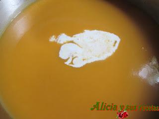 CREMA DE CALABAZA CON LONCHITAS DE IBÉRICO