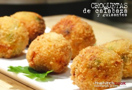 CROQUETAS DE CALABAZA Y GUISANTES (Pesadilla antes de Navidad)
