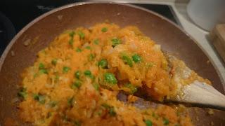 CROQUETAS DE CALABAZA Y GUISANTES (Pesadilla antes de Navidad)