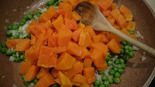CROQUETAS DE CALABAZA Y GUISANTES (Pesadilla antes de Navidad)