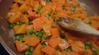 CROQUETAS DE CALABAZA Y GUISANTES (Pesadilla antes de Navidad)