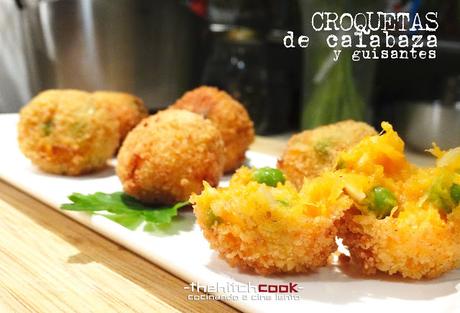 CROQUETAS DE CALABAZA Y GUISANTES (Pesadilla antes de Navidad)
