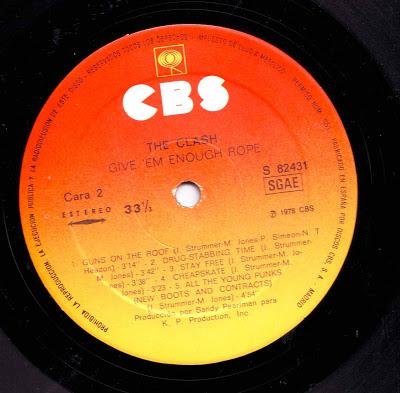The Clash -Give 'em enough rope Lp 1979