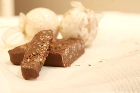 receta: turrón de chocolate crujiente