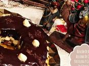 Roscón reyes relleno crema pastelera cubierto chocolate