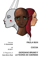 Concierto de Paula Mun, Cocoa y Giordano Bruno y La teoría de cuerdas en Búho Real