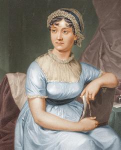 Retrato de Jane Austen basado en un dibujo realizado por su hermana.