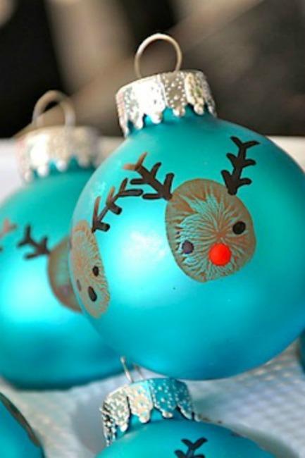 Originales ideas para pintar la navidad con manitas y pies