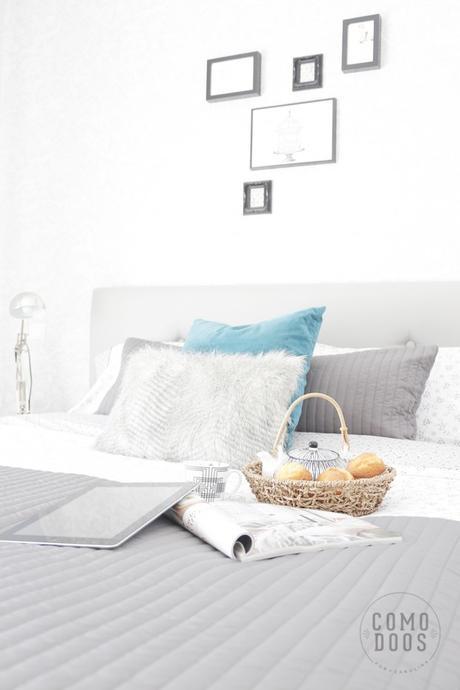 Los festivos de relax. Con Burrito Blanco, estamos listos para el invierno Cojin turquesa