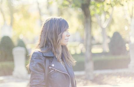 BIKER LEATHER JACKET AND DRESS