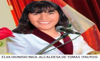 En Yauyos: ALCALDESA DE TOMAS CONSIGUE MÁS DE 3 MILLONES DE SOLES…