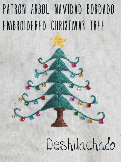 Tutorial: Árbol de Navidad bordado / Tutorial: embroidered Chirstmas tree