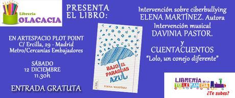 .: Bajo el paraguas azul con librería Olacacia - Madrid :.