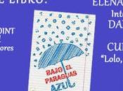 Bajo paraguas azul librería Olacacia Madrid