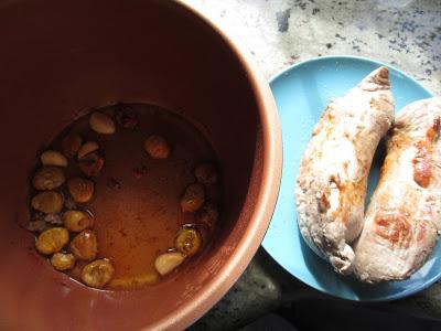 Solomillo en salsa de castañas olla GM