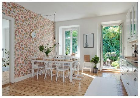 Cocinas con papel pintado Cocinas con papel pintado