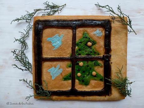 Galletas Ventanas de Navidad