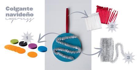 Colgante navideño express con posavasos Colgante navideño express con posavasos