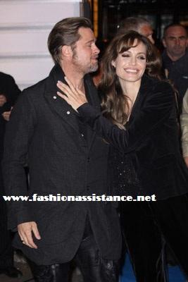 Angelina Jolie y Brad Pitt, en el estreno en París de Megamind