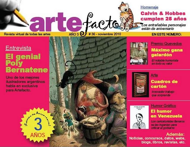 Salió Artefacto#36, la revista descargable sobre el humor gráfico y otras artes