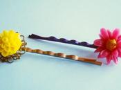 Juego horquillas crisantemo margarita