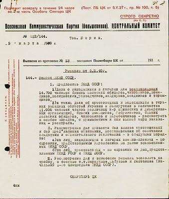 Rusia entrega a Polonia nuevos documentos sobre la matanza de Katyn