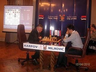 Karpov gana el match contra Miljkovic 5-1