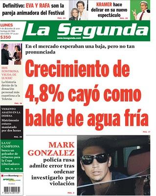 Economía chilena crece 4,8% en octubre: menos de lo esperado