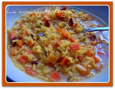 SOPA JULIANA CON ARROZ