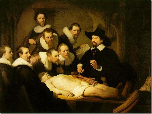 La lección de anatomía del Dr. Nicolaes Tulp. (1632) Rembrandt