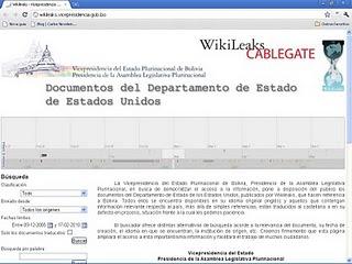 Bolivia: Crea el vicepresidente un sitio de Wikileaks
