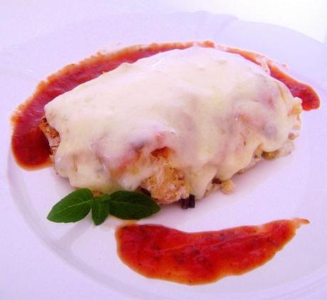 Milanesa Napolitana de Pollo Light