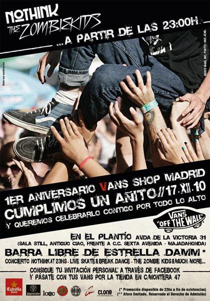 Concierto gratuito de Nothink este viernes en Madrid