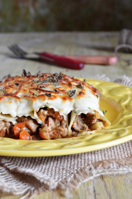 Canelones de ternera a la cerveza negra