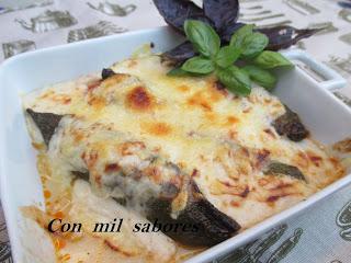 PIMIENTOS GRATINADOS RELLENOS DE CHORIZO