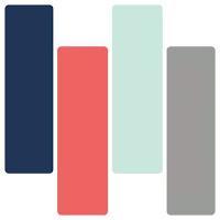 Home Decor Color Palette - Coral & Navy - Paleta de Color para Decorar el Hogar.