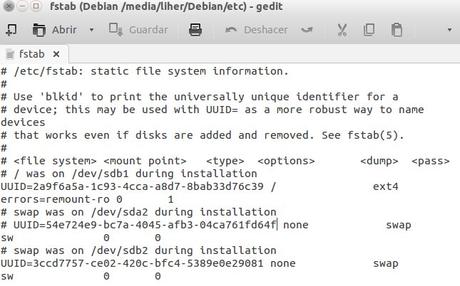Como saber el UUID de una particion en Ubuntu y como puede ser util