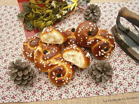 Lussekatter, Bollos de Santa Lucía