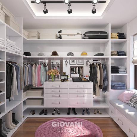 Гардеробная комната : Vestidores de estilo minimalista de Giovani Design Studio