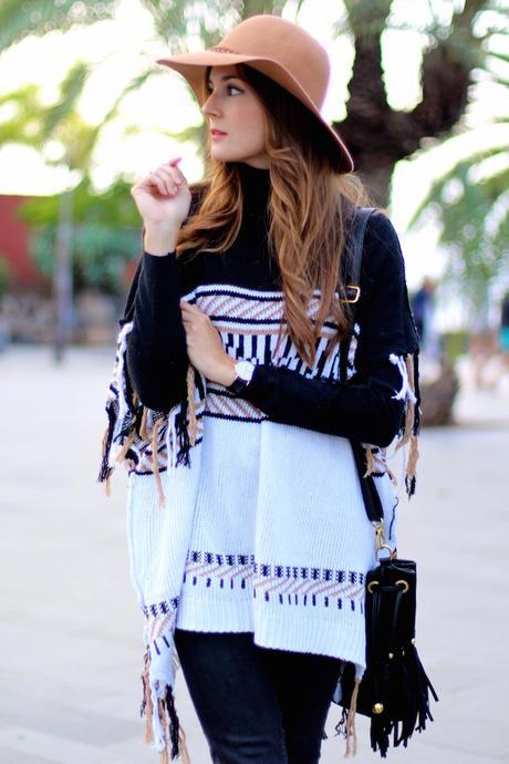 Fringes Ethnic Poncho