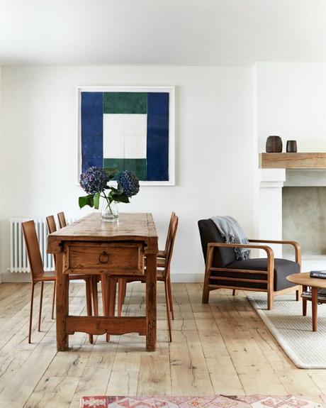 Dormitorio con dosel de vigas