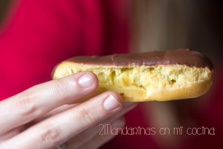 Éclairs de chocolate