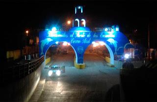 ARCO DE INGRESO A CERRO AZUL LUCE DIFERENTE…