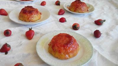 Budín con Fresas
