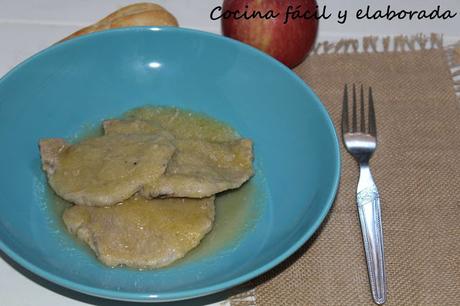 LOMO DE CERDO CON SALSA DE MANZANA