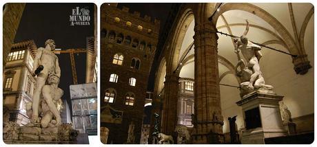 Cuenta la leyenda: un rostro en el Palazzo Vecchio Loggia della Signoria