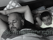 Hijos duermen igual padres (foto)